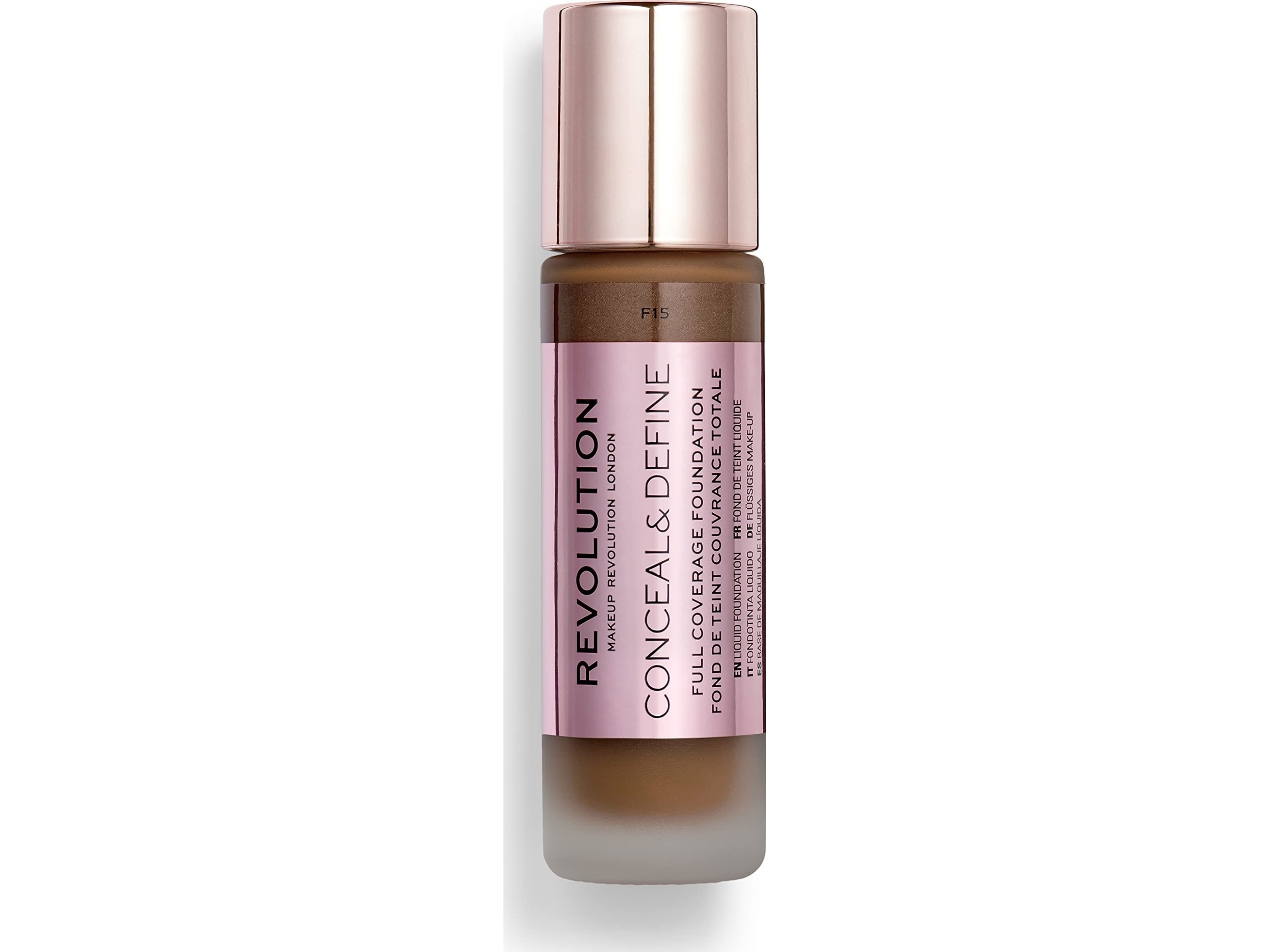 Makeup Revolution Makeup Revolution, Conceal & Define, Oil Free, Cream Foundation, F 15, 23 Ml For Women