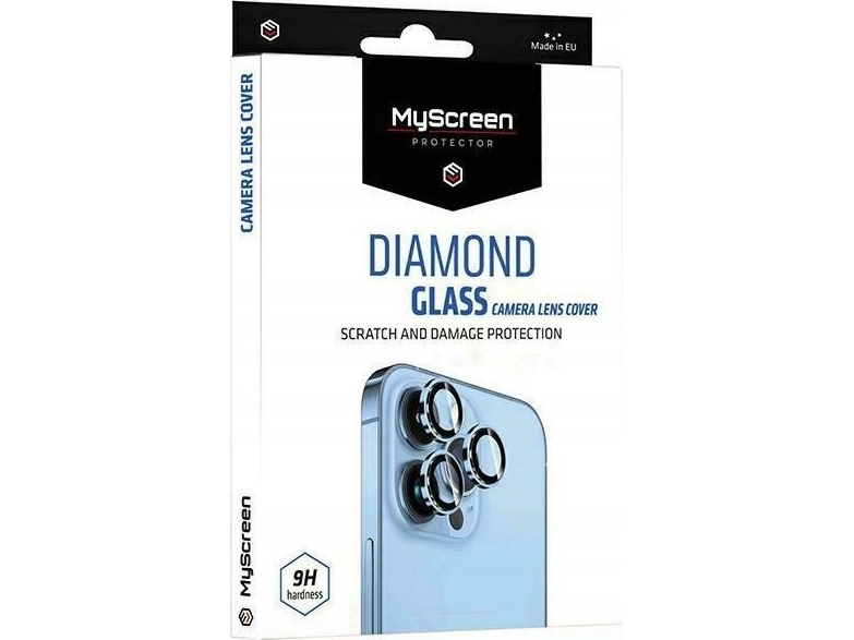 Linsebeskytter Myscreen Diamond Glass Camera Lens Cover Til Samsung Galaxy S25 Ultra Sort
