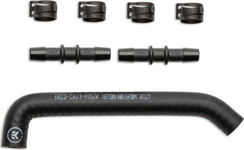 Ek Water Blocks Ek-Pro Schlauch 17/10 Mm, Verstärkt, Epdm, Vorgeformt 45°/90° - Schwarz