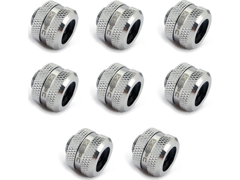 Xspc Jungtis G1/4" Jungtimi Prie 14 Mm Kieto Vamzdžio, Chromuota - 8 Vnt.