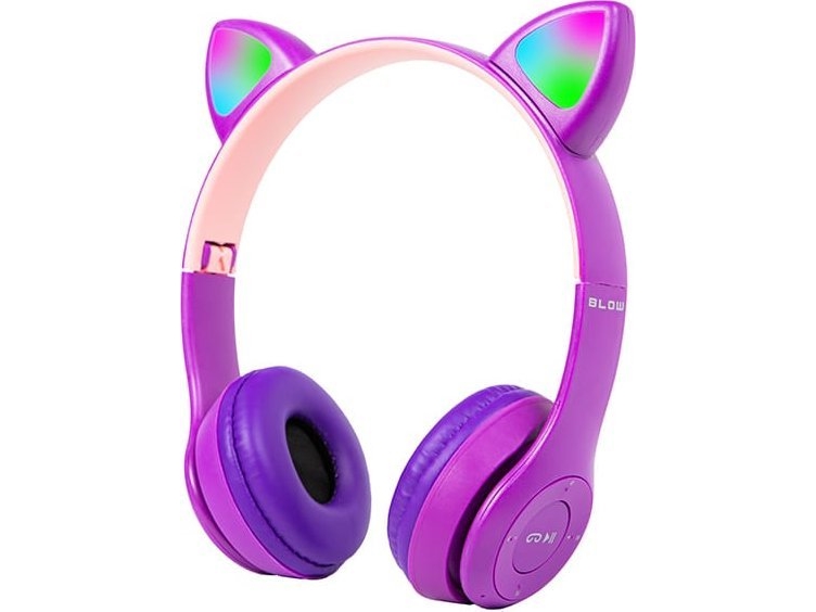 Blow headphones 32-827# headphones bt 5.0 led purple ears | Spel - Headset & Streaming - Video & streaming | GameStuff