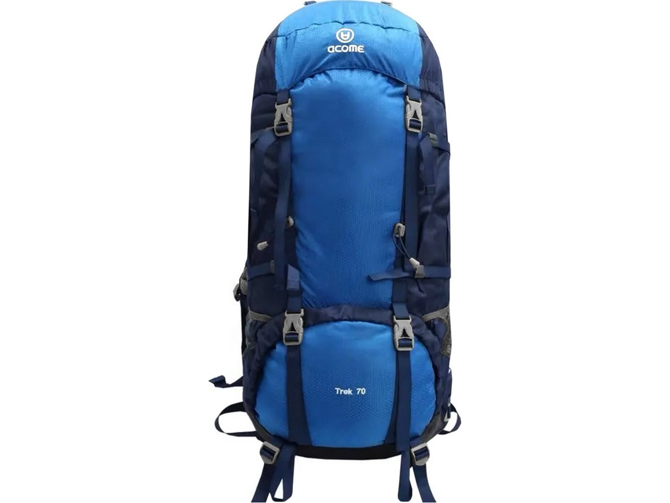 Linkbasic Vandrerygsæk Acome Trek-Rygsæk 70L Blå