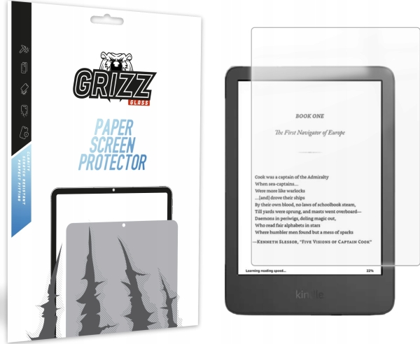 Folia Matowa Grizzglass Paperscreen Do Amazon Kindle 6" 2024