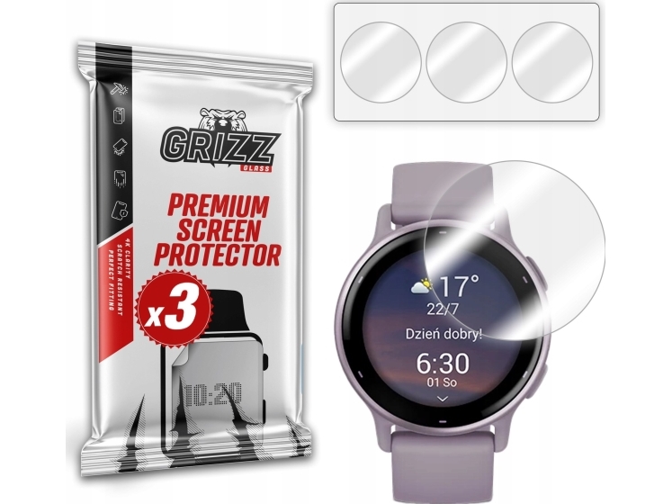 GrizzGlass hydrogel-film til Garmin Vivoactive 5