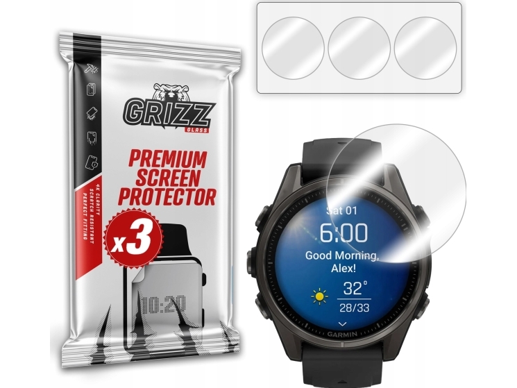Folia Hydrożelowa Grizzglass Hydrofilm Für Garmin Fenix 8 43Mm