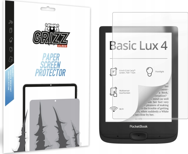 Grizzglass Matte Paperscreen Displayschutzfolie Für Pocketbook Basic Lux 4