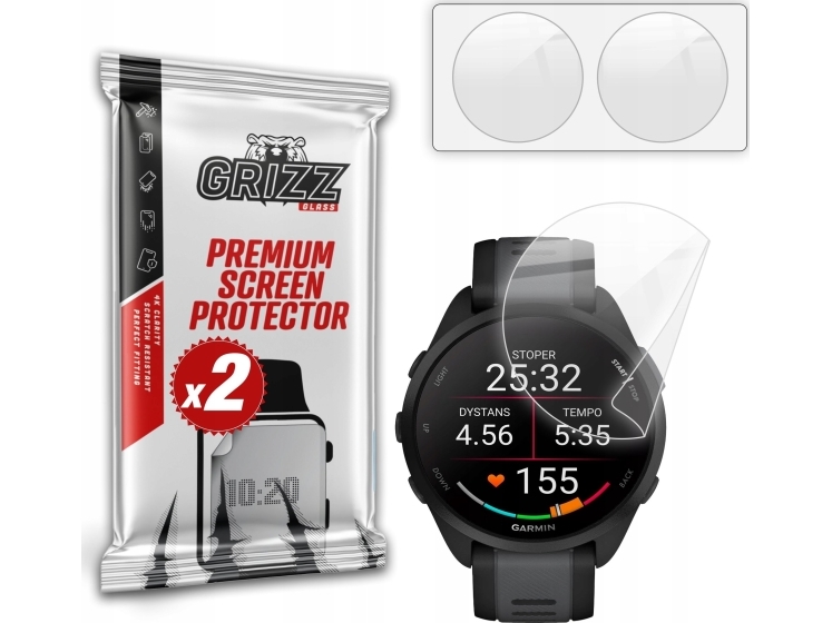 Grizzglass Keramisk Film Til Garmin Forerunner 165