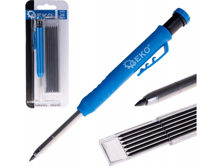Geko automatisk byggpenna för snickeri + 7 stift (200) | N - A | GameStuff