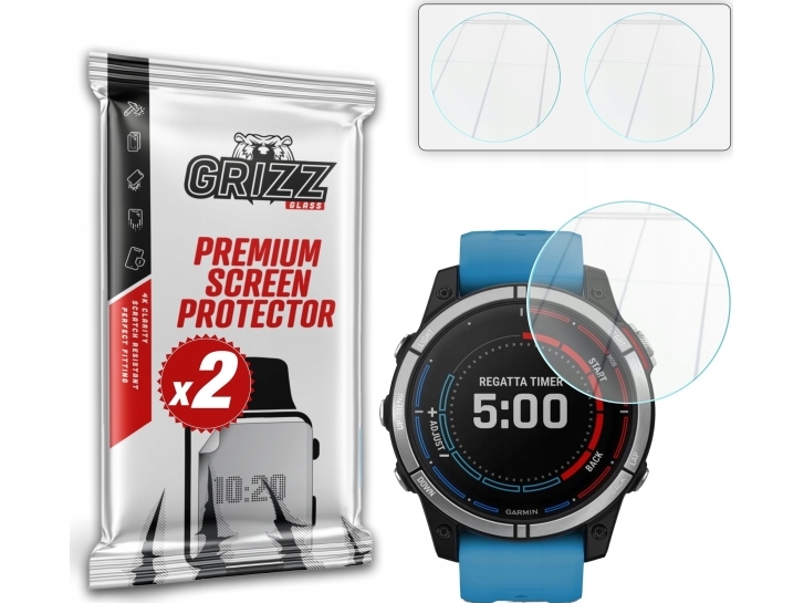 Grizzglass Hybridglass Til Garmin Quatix 7 47Mm