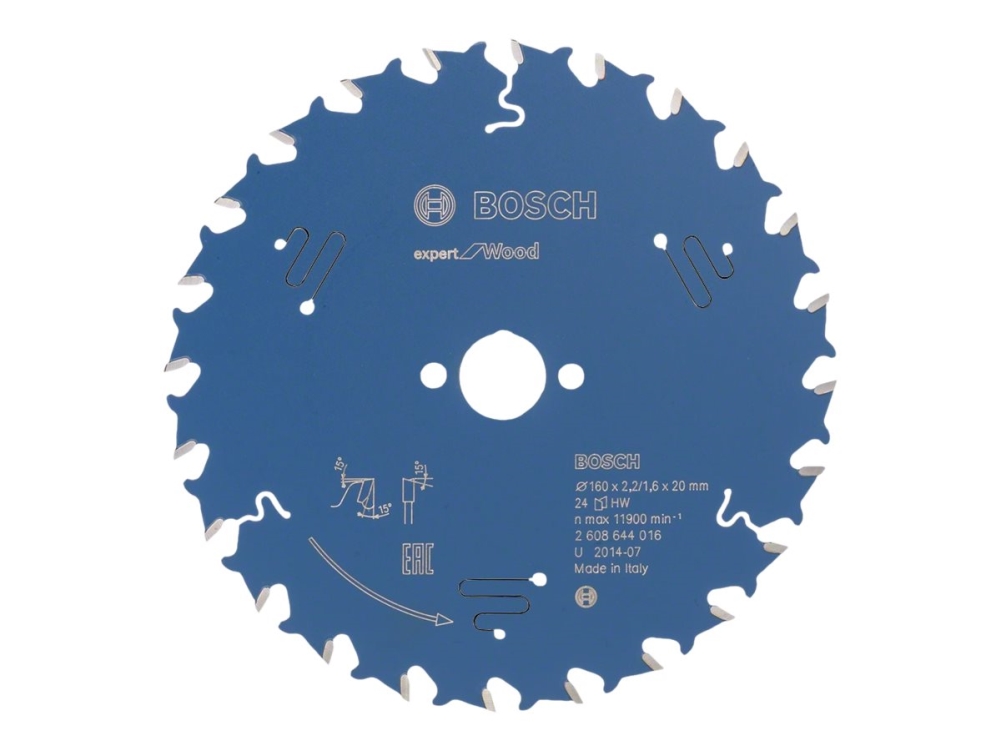 Bosch RUNDSAVKL 160X20X2,2/1,6MM 24T EXP WOOD