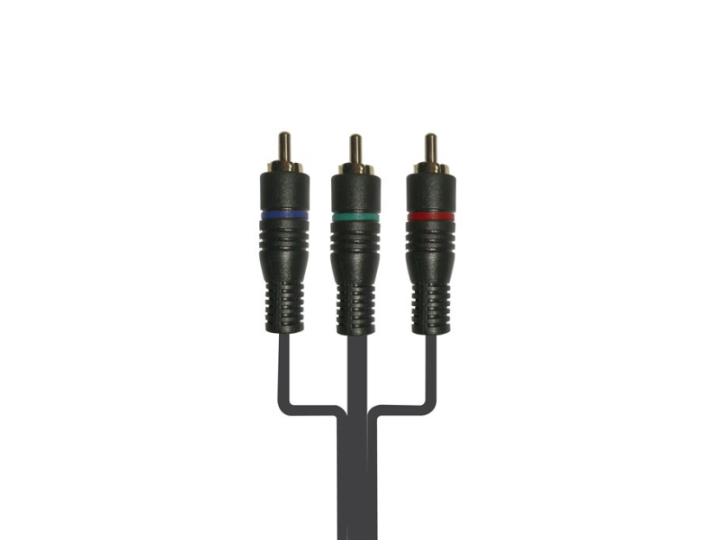 Connectech Component Video kabel. 2m. Sort | Datortillbehör - Kablar & adaptrar - Bildkablar | GameStuff