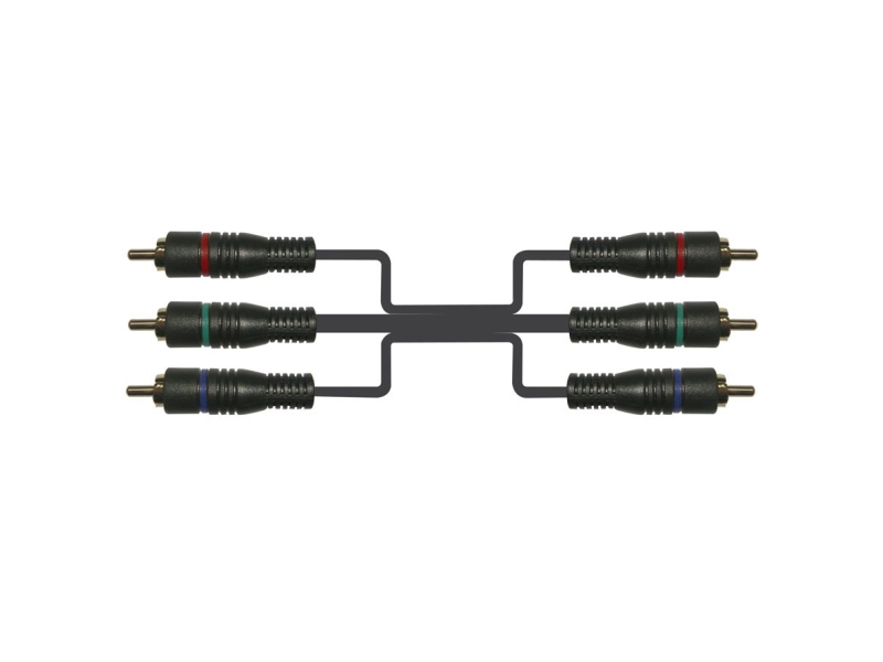 Connectech Component Video kabel. 2m. Sort