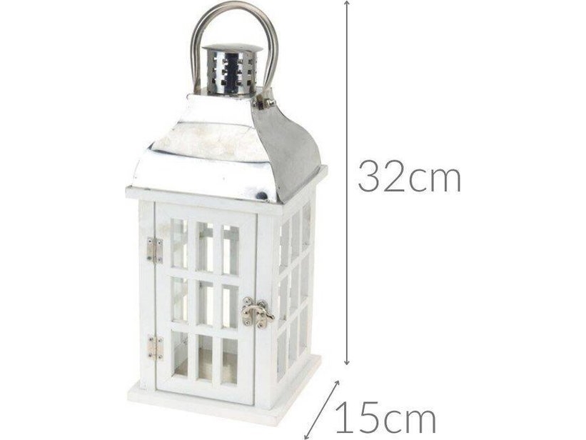 Home Styling Collection Drewniany Lampion Latarnia - Latarenka