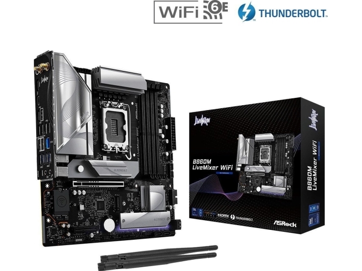 Asrock B860m Livemixer Wifi Ddr5 Intel S1851 Retail