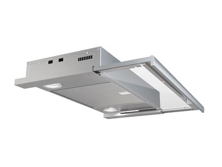 Exhausto Dunstabzugshaube Esl245aer Auszugshaube Im Eleganten Design Mit Alufront, Elektrischem Schieber, Boostfunktion Und Potentialfreiem Relais