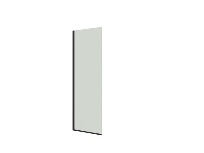 Duschwand 197,5X77-79 Cm Schwarz/Klar