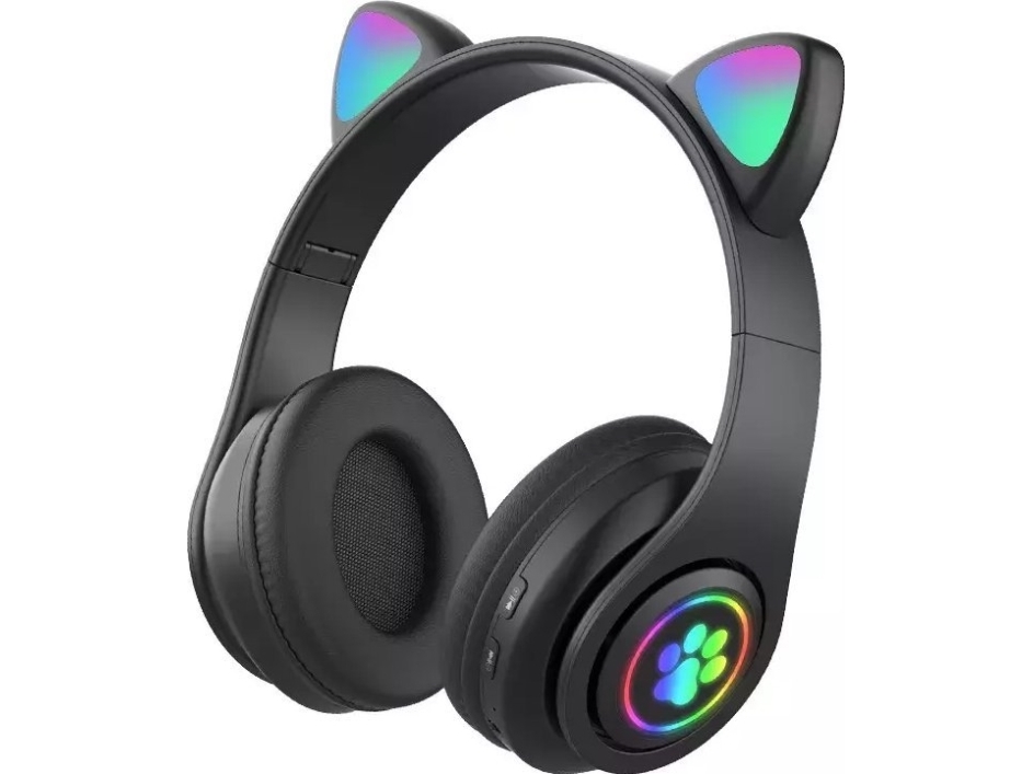 Goodbye Paws Kabellose Kopfhörer Für Kinder, Bluetooth 5.0, Schwarz