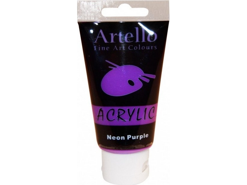 Artello acrylic 75ml Neon Purple | Skola & Hobby - Konstmaterial - Akryl & Akvareller | GameStuff