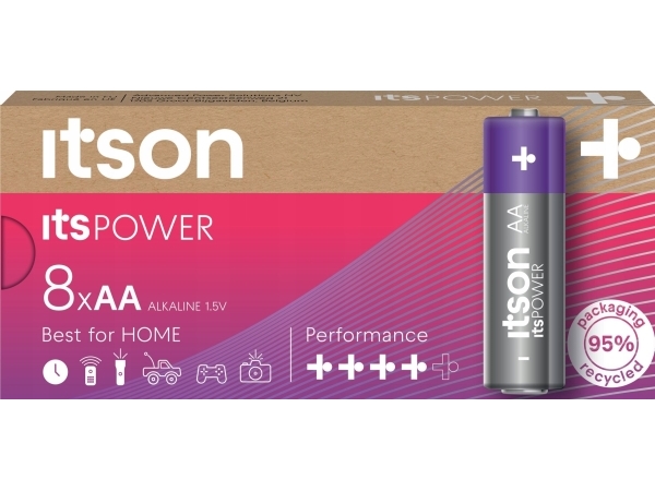 Itspower Alkali-Batterie Lr6 Ipo/8Cb
