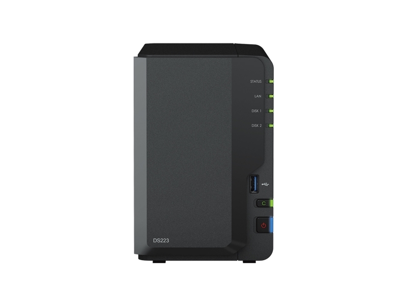 Synology Diskstation Ds223, Nas, Mini Tower, Realtek, Rtd1619b, 2 Gb, Ddr4