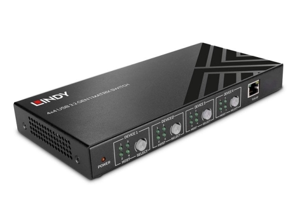Lindy 43406, 5 Gbit/S, Schwarz, Metall, Drehregler, Ce, Fcc, Rohs & Reach, Usb Typ-A, Usb Typ-B