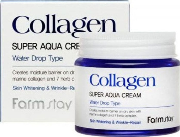 Farmstay_Collagen Super Aqua Cream Collegenic Intensive Hydration Cream Water Drop 80Ml