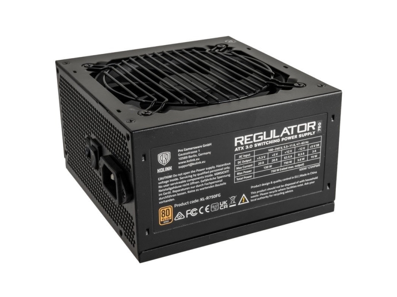 Kolink Regulator 750w Psu. Gen5. Gold Atx 3.0 12vhpwr