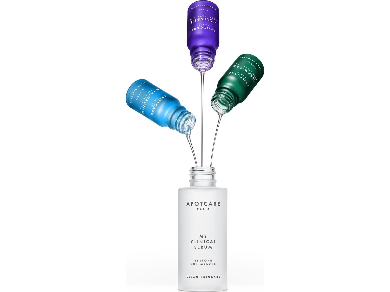 Apot.care My Clinical Serum Set Apotcare: Hyaluronic Hyaluronic Acid Anti Ageing Day & Night Serum For Face 10 Ml Collagen Oil Free Anti Wr