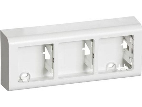 Lauritz Knudsen Fuga Underlag 3 Modul Softline Vandret, Hvid.