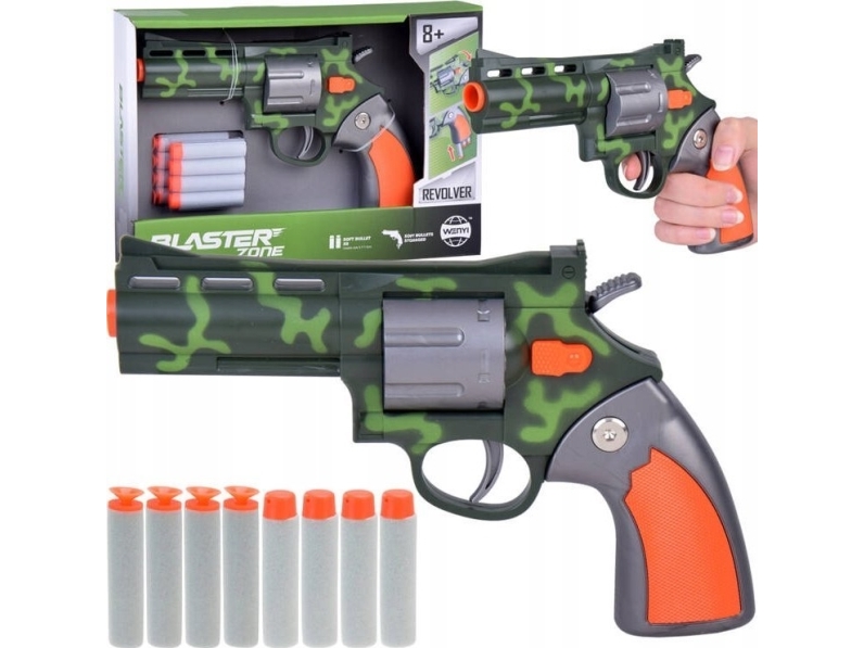 Jokomisiada revolver/pistol-sæt + skumammunition skydeleg ZA5327