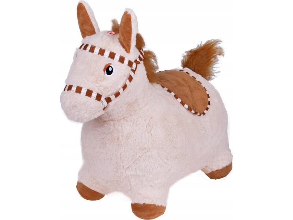 Oppustelig plyshoppehest til babypumpe ZA5443 JB