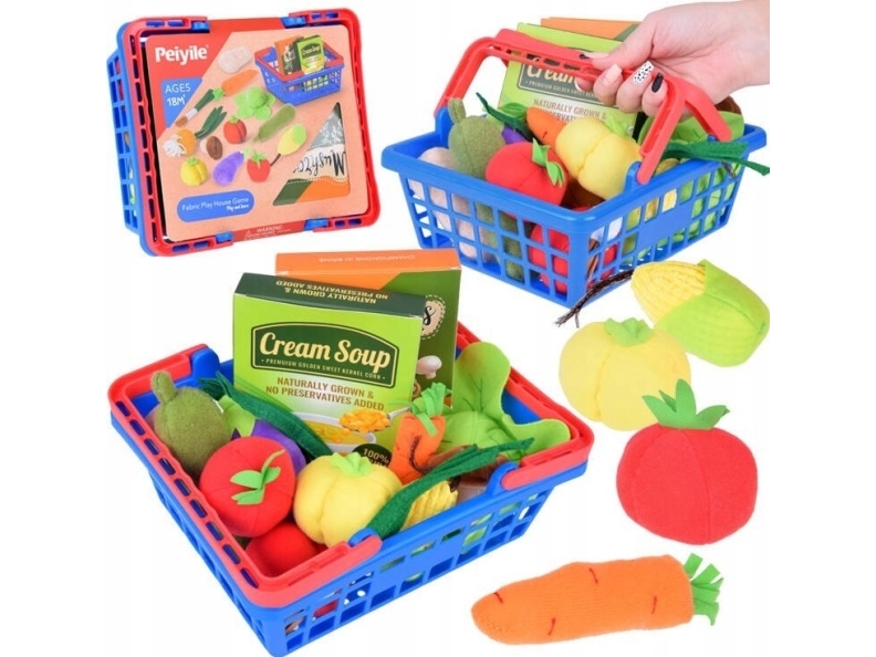 Grøntsagskurv blød plys Grøntsager Fun Shop Cooking ZA5245