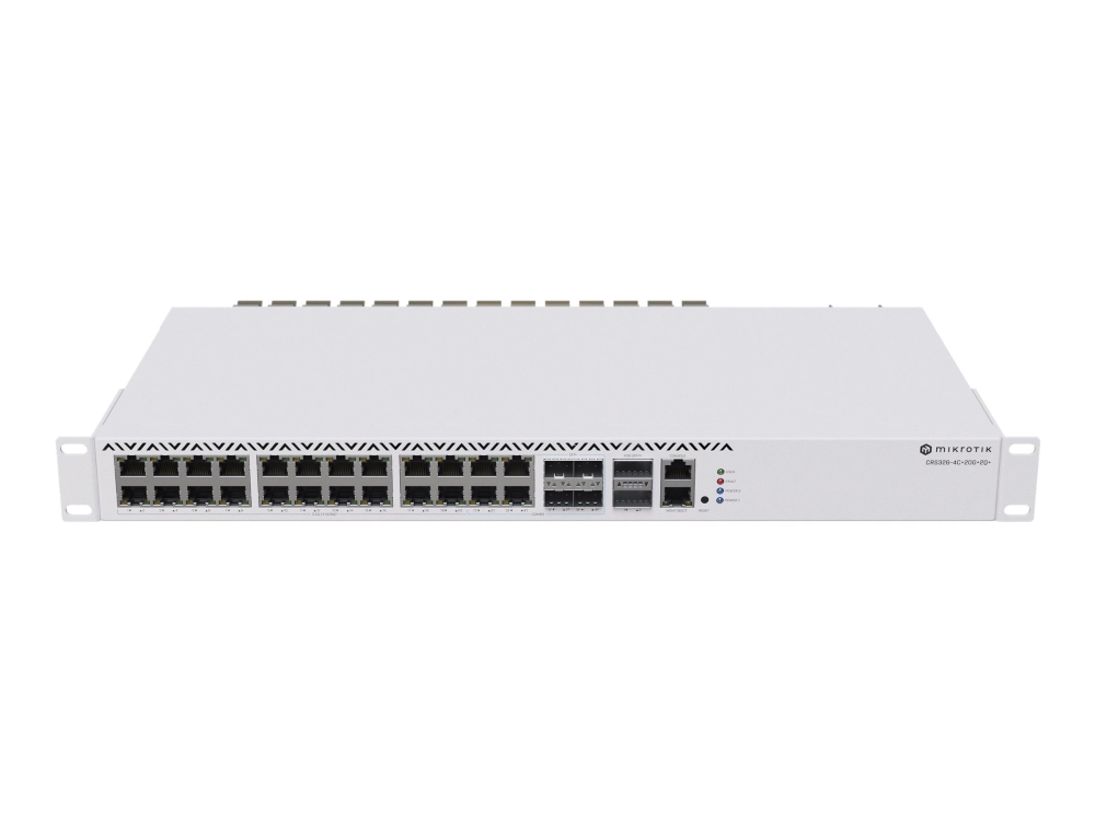 Mikrotik Crs326-4C+20G+2Q+Rm - Switch - L3 - 20 X 2.5Gbase-T + 4 X Kombineret 2,5/10 Gigabit Sfp+ + 2 X 40 Gigabit Qsfp+ - Desktop, Monterbar På Stat