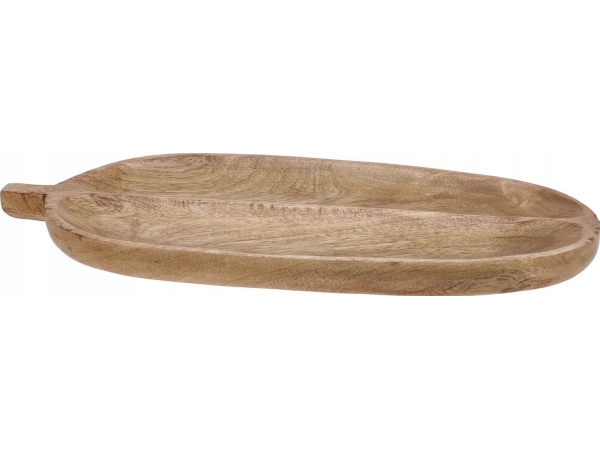 Bladformad serveringsbräda, mangoträ, 40 x 18 cm | Bordssättning - Tillbehör för bordet - Bagare | GameStuff
