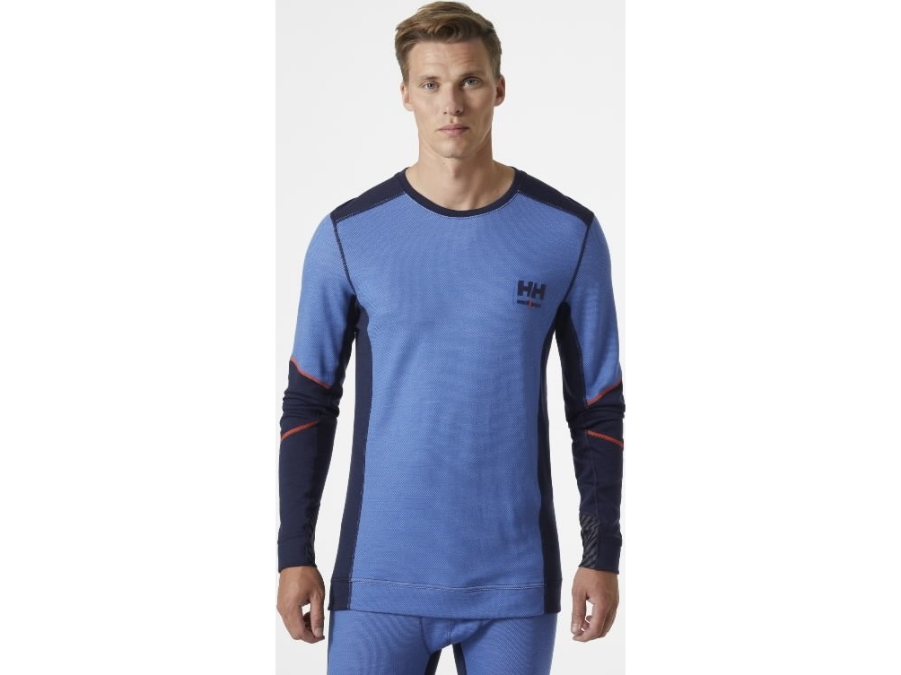 Helly Hansen Undershirt Helly Hansen Lifa Merino Crewneck Light Blue Xl