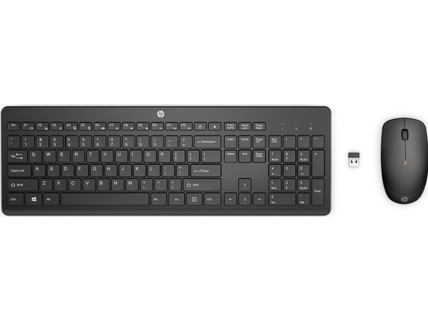 HP 235 kombination af trådløs mus og tastatur - qwertz layout - Greek layout