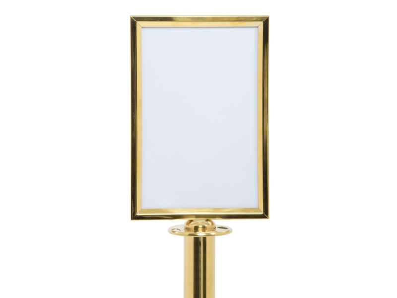 Securit® Classic Gold toppskylt A4 rostfritt stål | Bordssättning - Bar & vin - Menykort | GameStuff