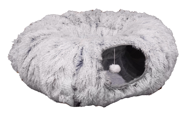 Fur Grey Cat Tunnel