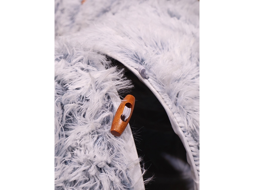 Fur Grey Cat Tunnel | Sällskapsdjur - Katt - Kattens sovplads | GameStuff