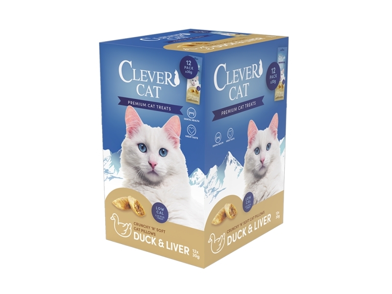 Clever Cat Pillows 30 g Duck & Liver | Sällskapsdjur - Katt - Kattgodis | GameStuff