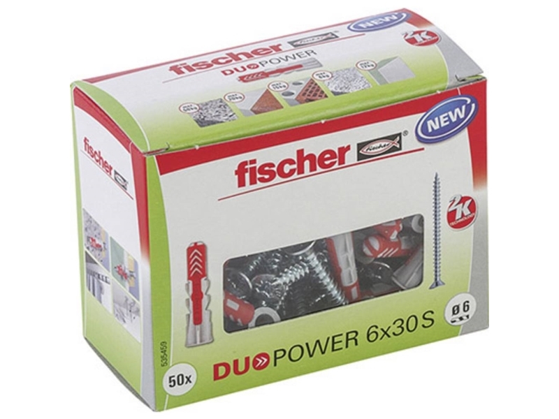 Fischer 535459 Duopower 6X30 S Ld 2-Komponent Rawplug 30 Mm 6 Mm 50 Stk