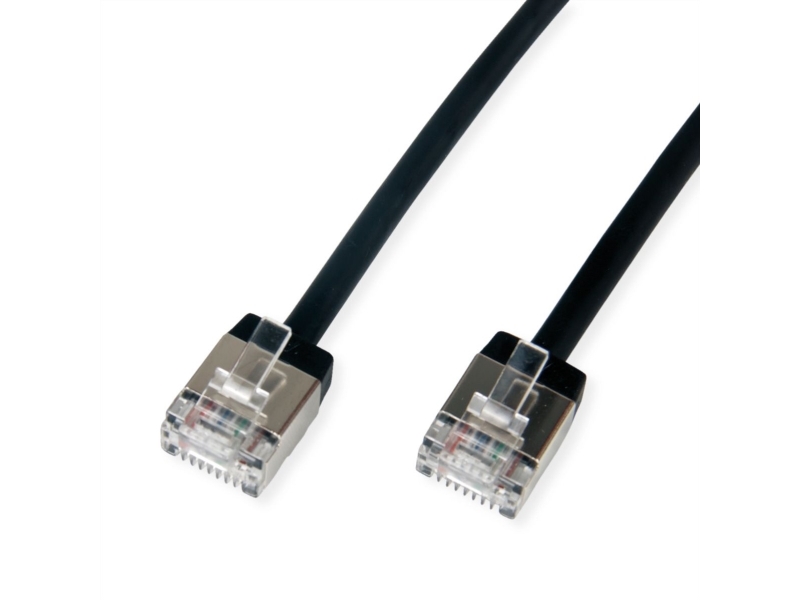 Roline 21.15.4563, 3 M, Cat6a, U/Ftp (Stp), Rj-45, Rj-45, Schwarz