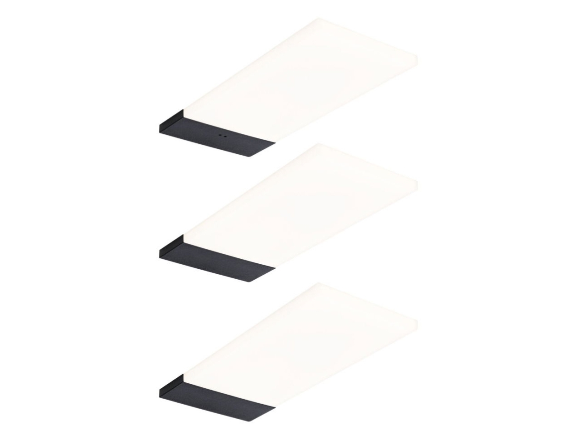 Paulmann 92123, Kabinet, Sort, Plast, IP20, II, 3 pære(r )