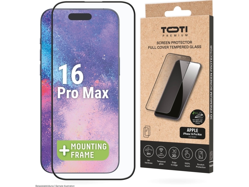 Premium Tempered Screen Protector Glass 3D Full Cover For Apple Iphone 16 Pro Max