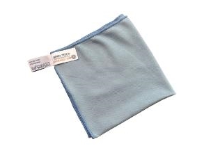 Microfiberklud 40x40cm blå til glasrengøring,10 stk/pk