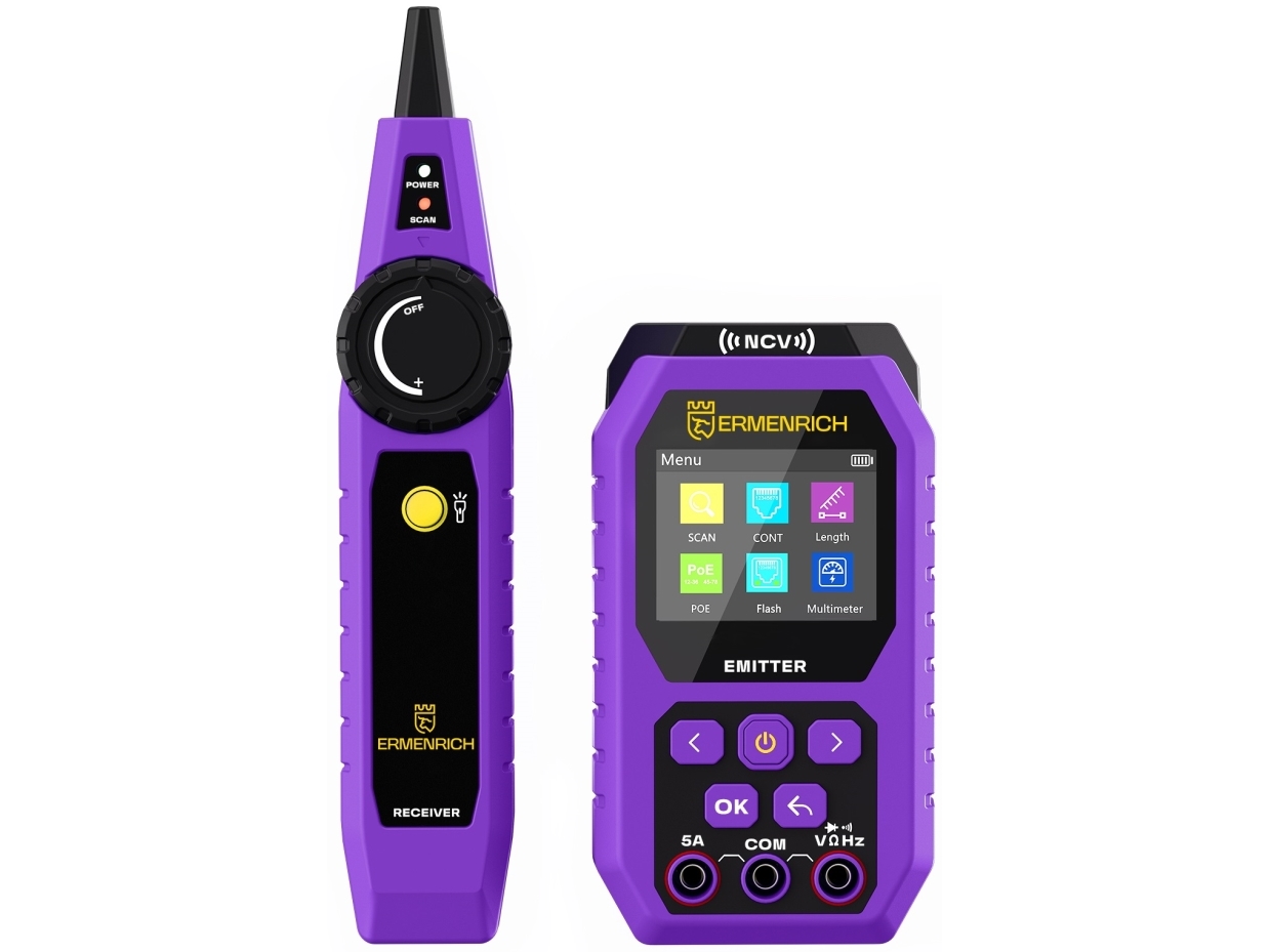 Ermenrich Ping Sm75 Cable Tester With Multimeter - Multimeter