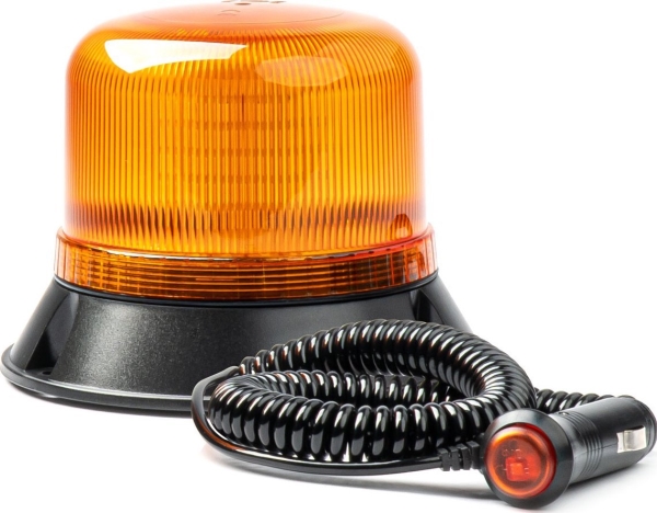 LED įspėjamoji lempa su magnetu W22m, ECE R10 60LED 12/24V IP66 AMIO-03337