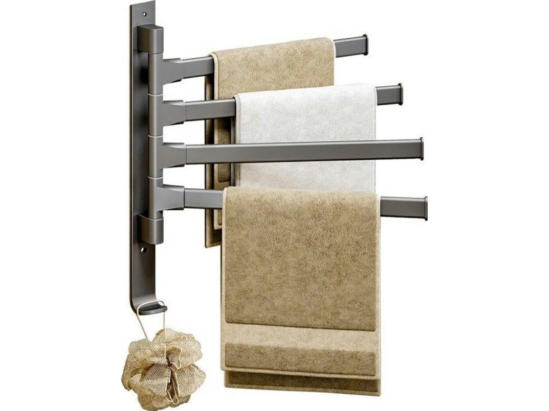 ATL DA261A Handdukstork med rörliga handtag, grå | N - A | GameStuff