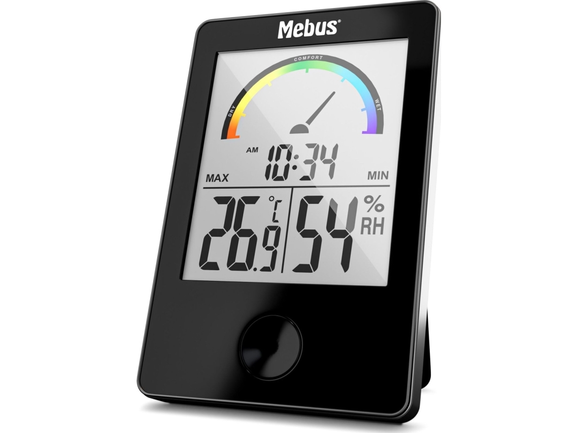 Mebus Mebus 40929 Thermo-Hygrometer Black