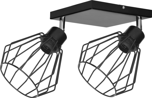 Pendel Orno Pino Vagg Och Takarmatur Max. Effekt 2x60w E27 Svart Fyrkantig Sockel